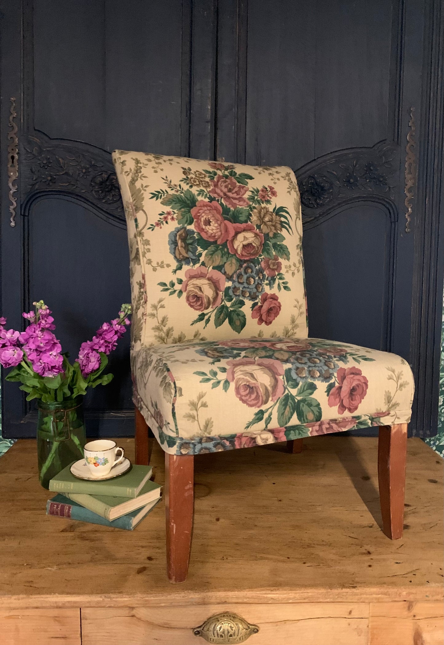 Sanderson Floral Chair - Dovetail Vintage Co