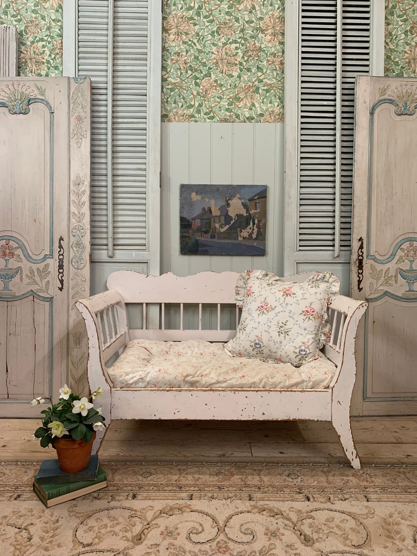 Vintage Style Low Bench/Dog Bed - Dovetail Vintage Co