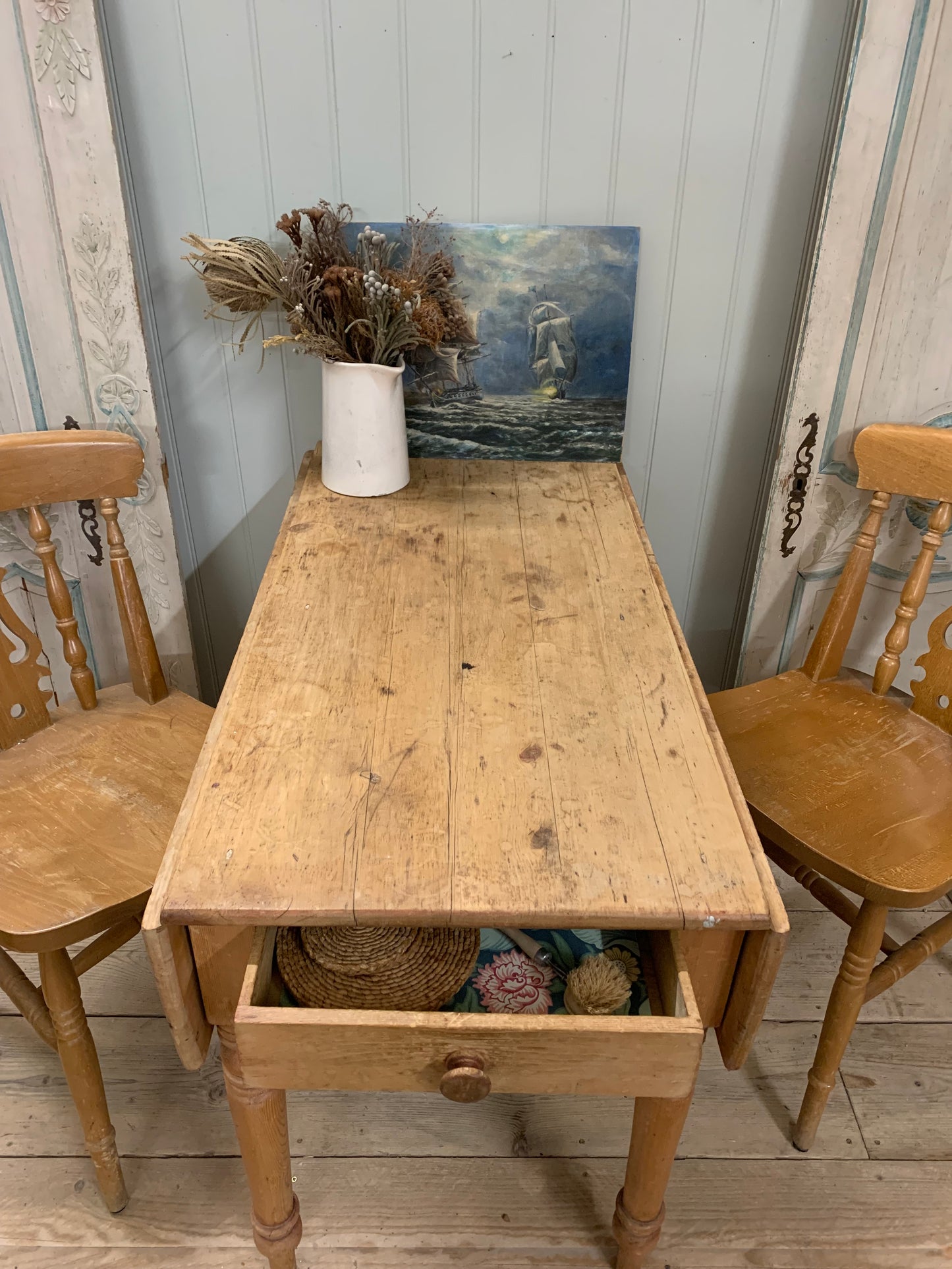 Antique Pine Table - Dovetail Vintage Co