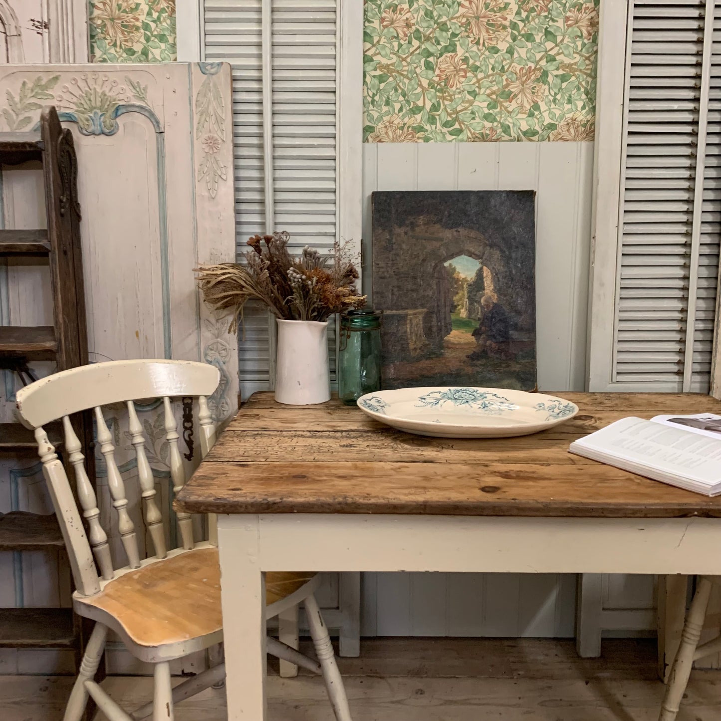 Antique Pine Table - Dovetail Vintage Co