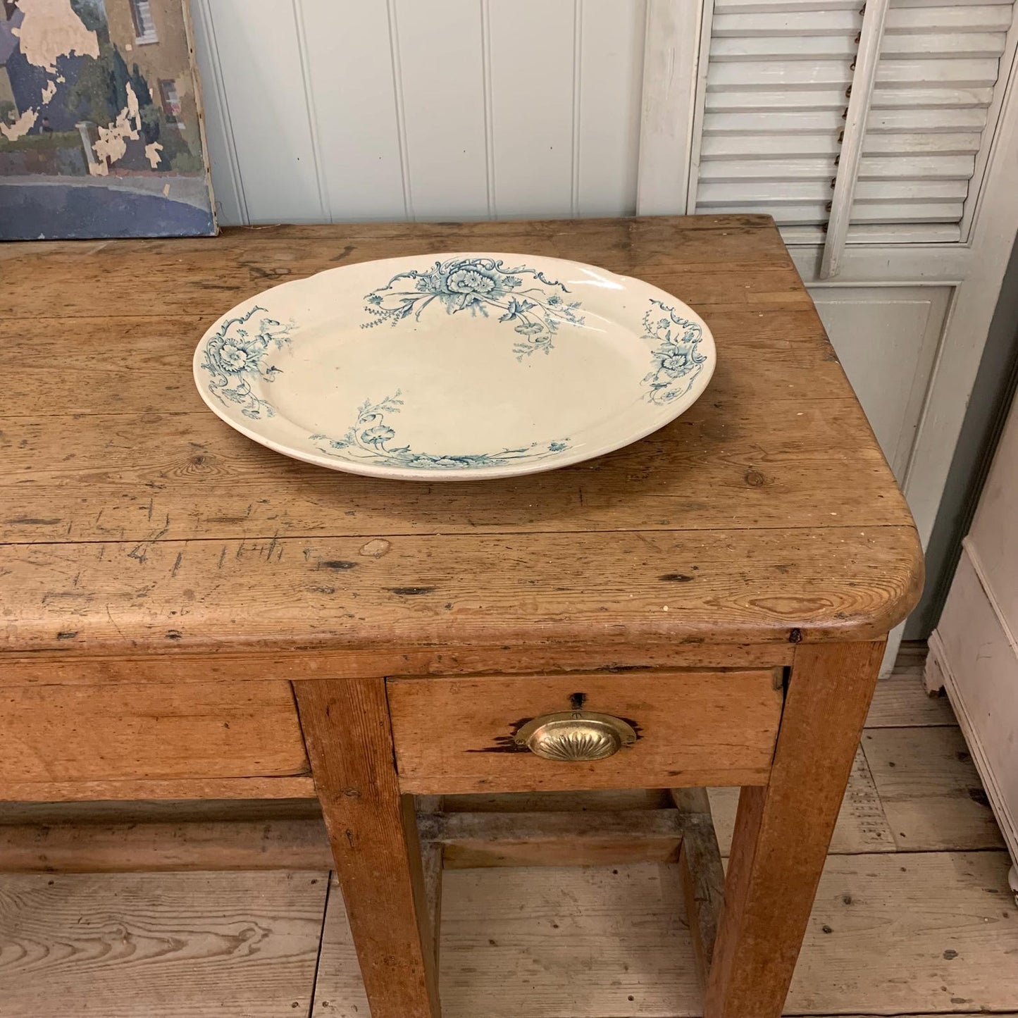 Vintage French Serving Table/ Console - Dovetail Vintage Co