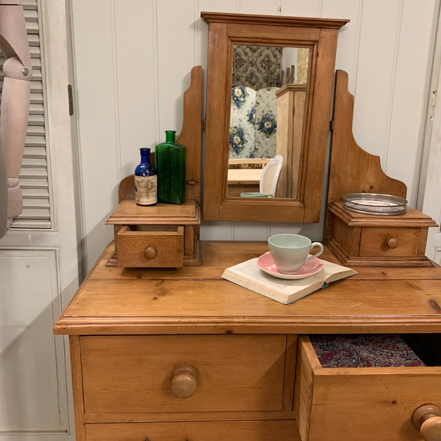 Antique Pine Dressing Table