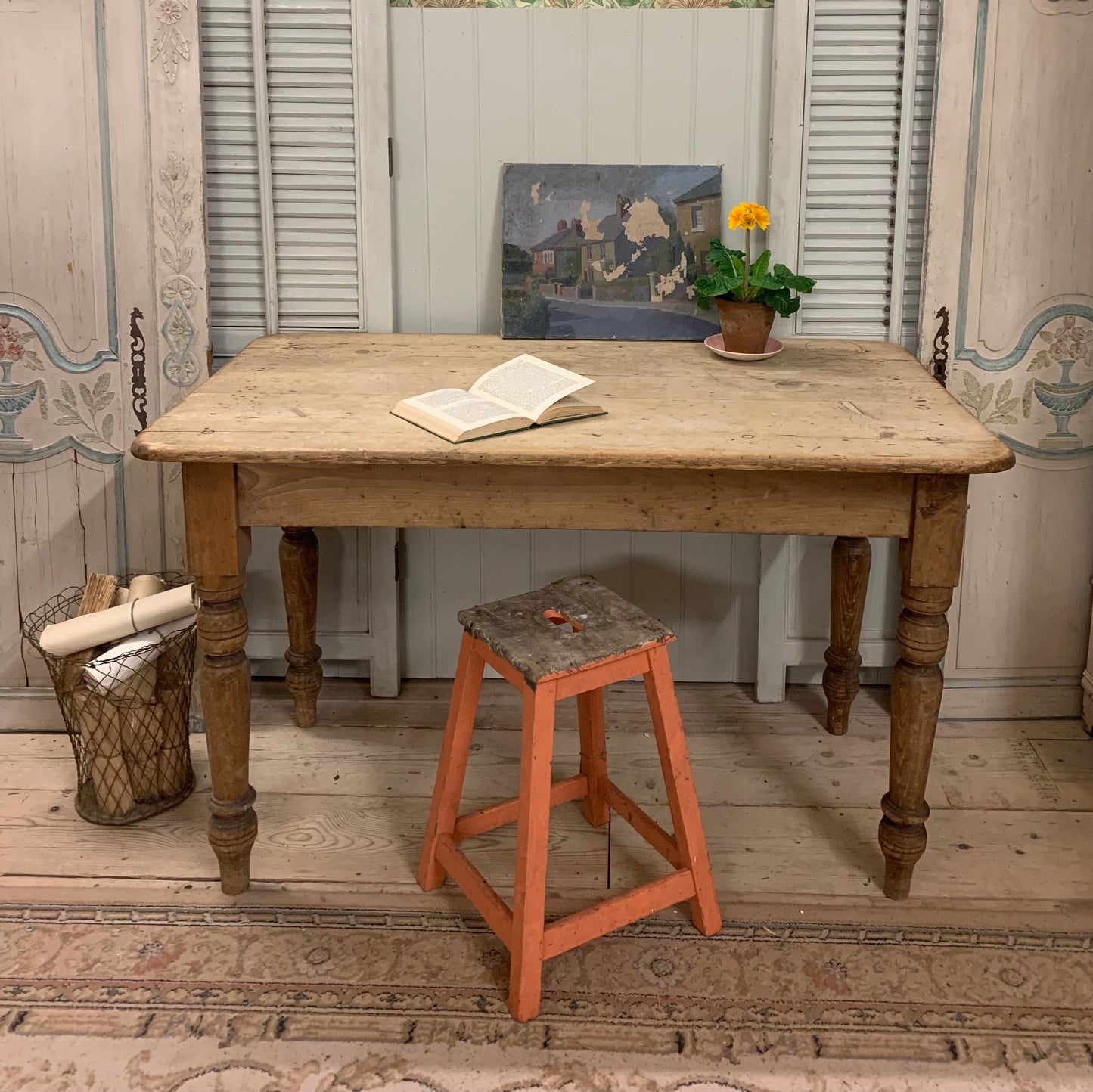 Antique Pine Table - Dovetail Vintage Co