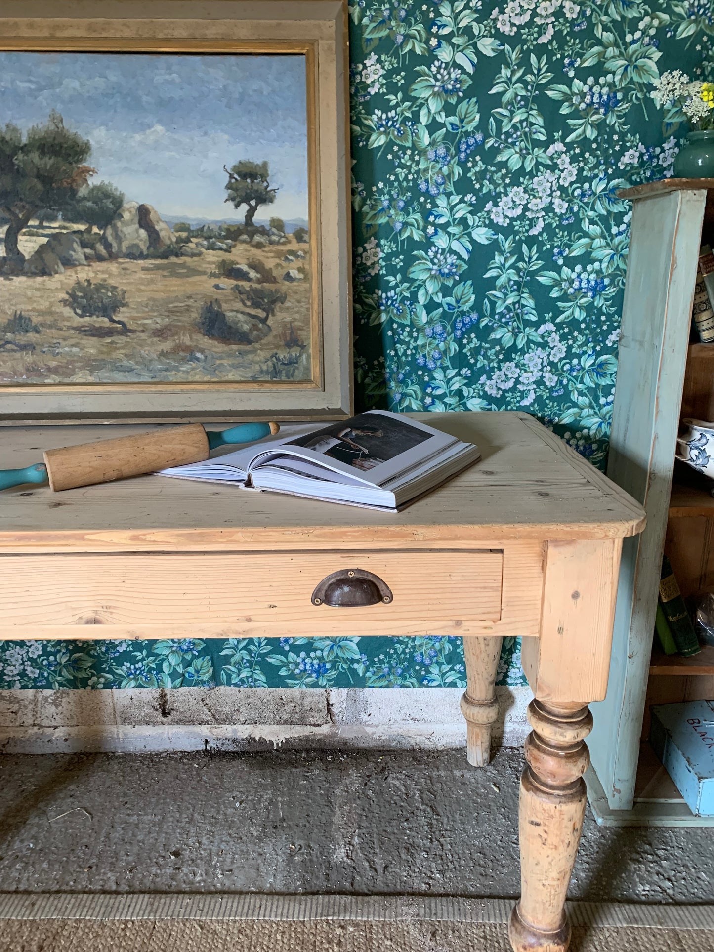 Antique Pine Table/Console