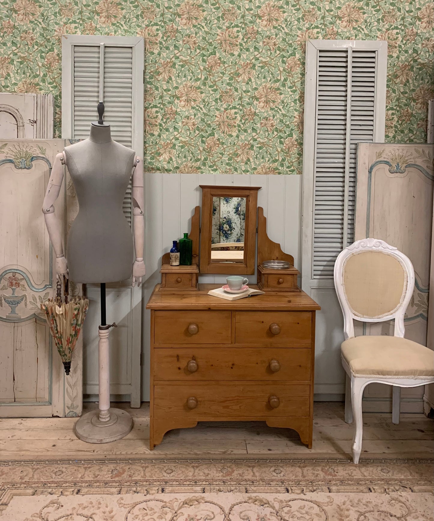 Antique Pine Dressing Table