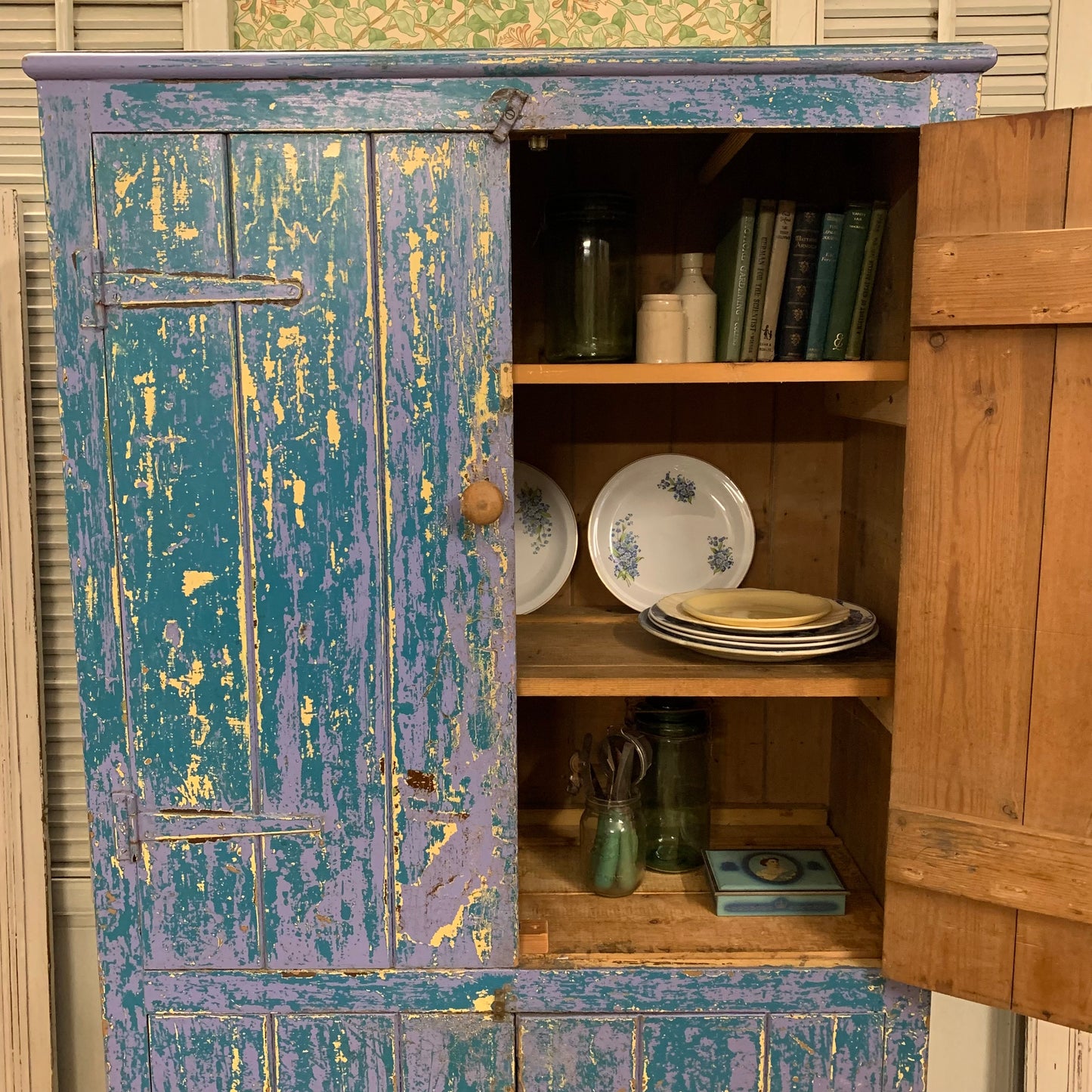 Chippy Paint Larder Cupboard