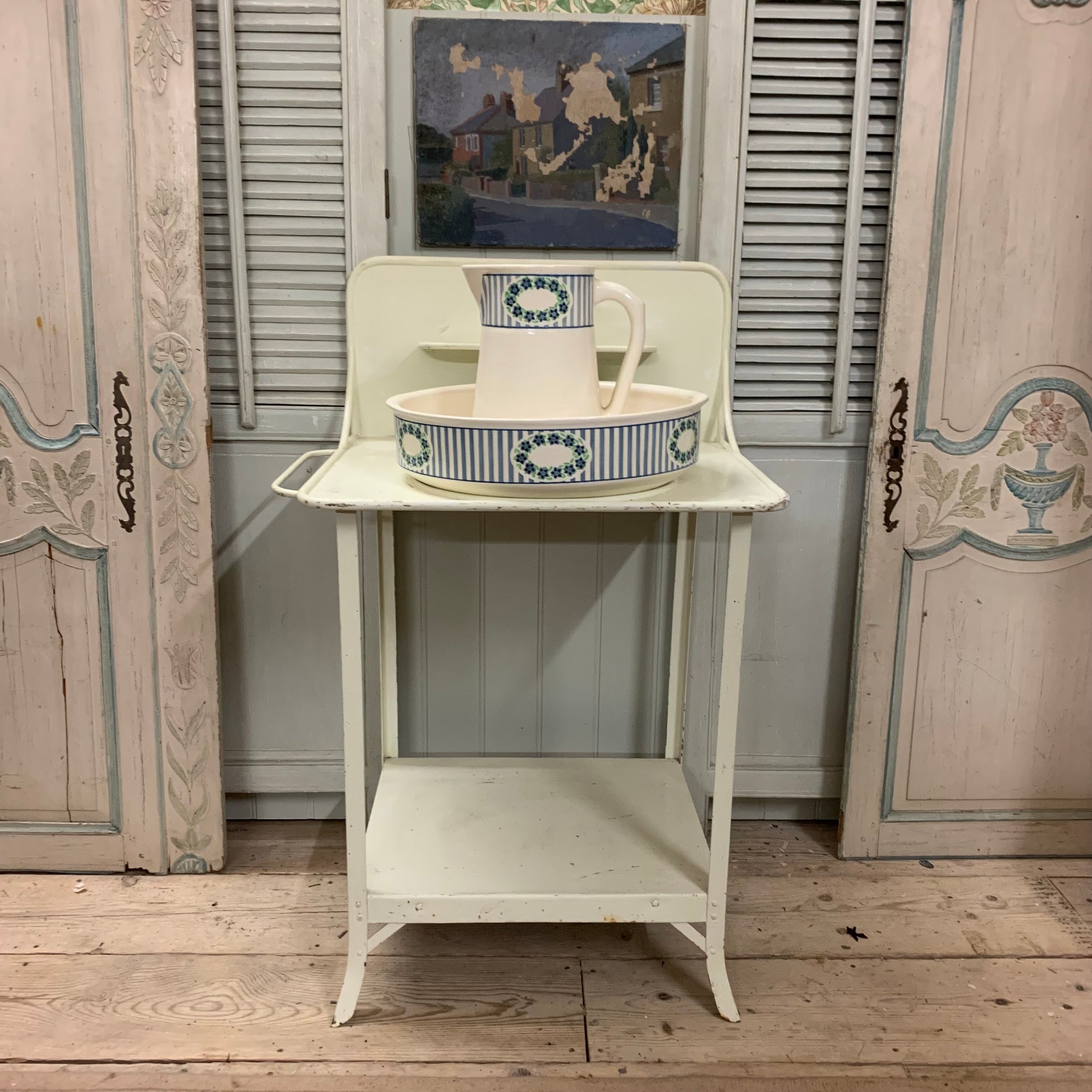 Hungarian Washstand with Jug & Basin - Dovetail Vintage Co