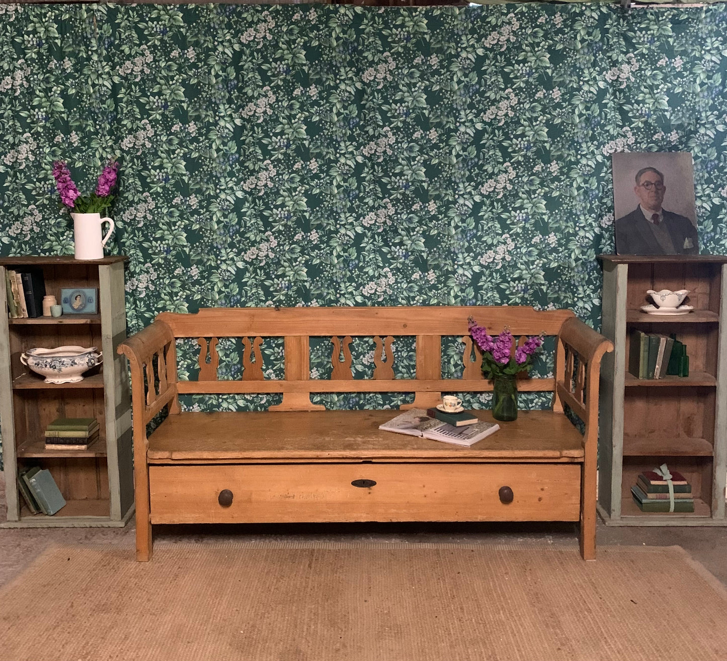 Antique Pine Pew/Bench - Dovetail Vintage Co