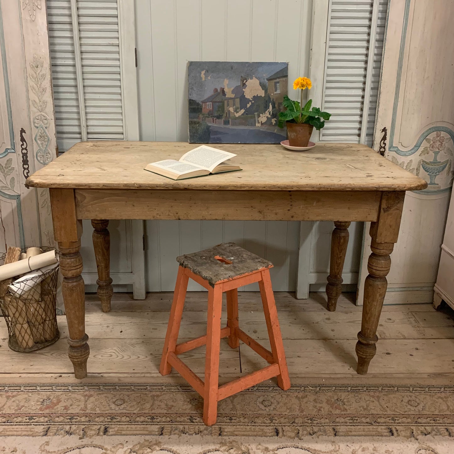 Antique Pine Table - Dovetail Vintage Co