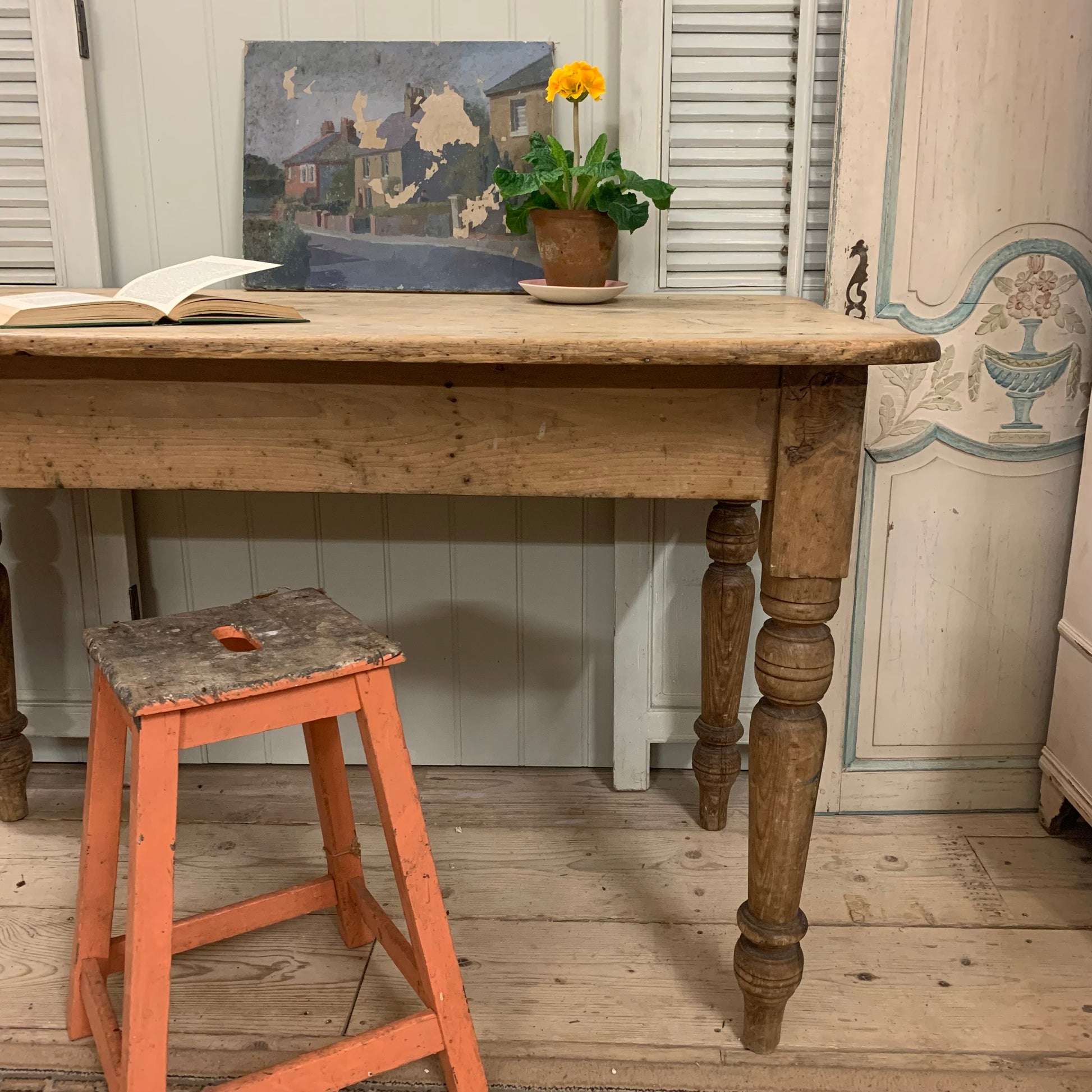 Antique Pine Table - Dovetail Vintage Co