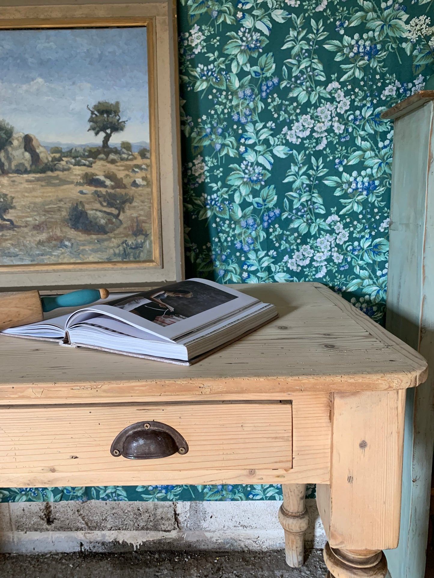 Antique Pine Table/Console