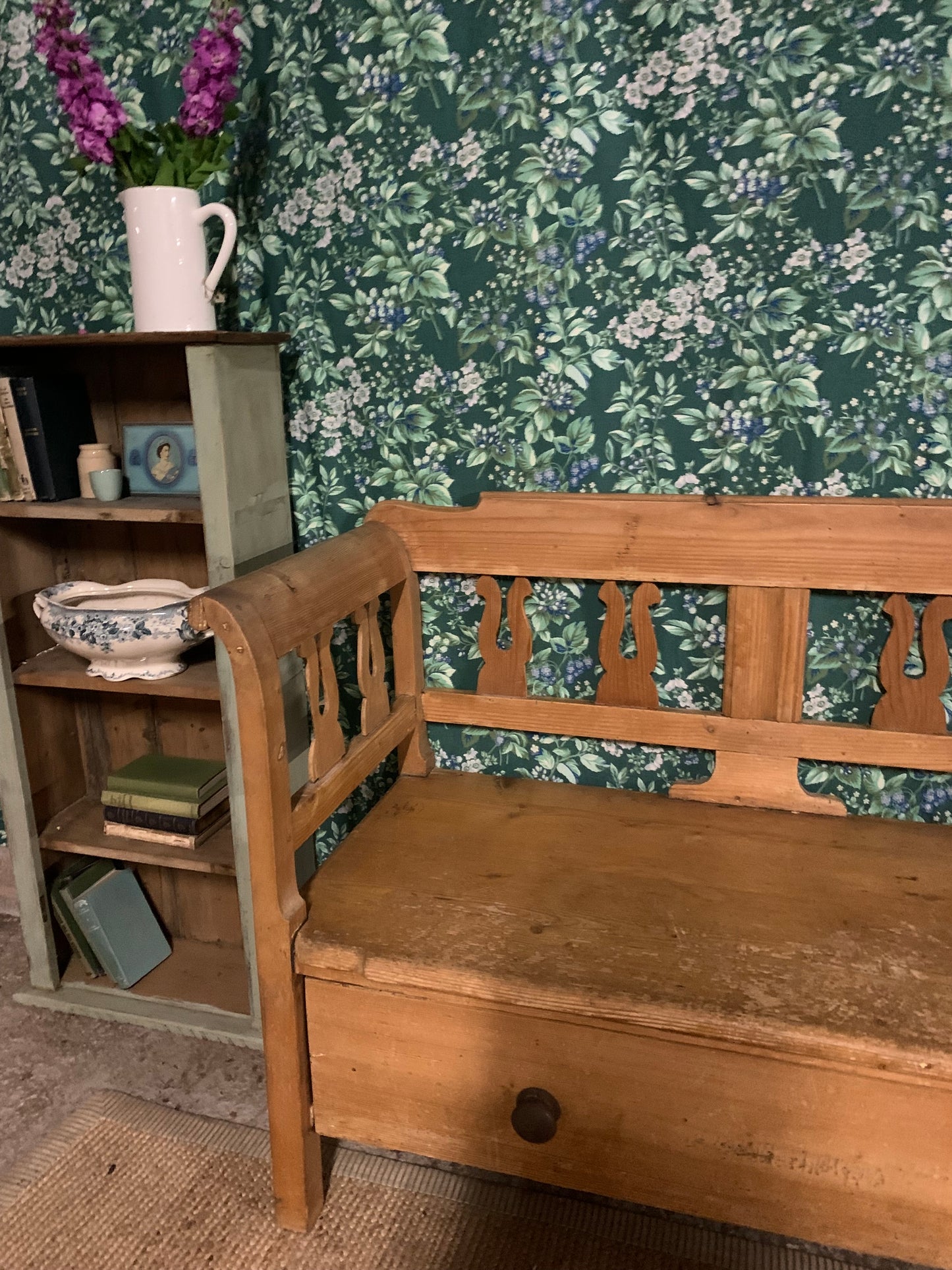 Antique Pine Pew/Bench - Dovetail Vintage Co