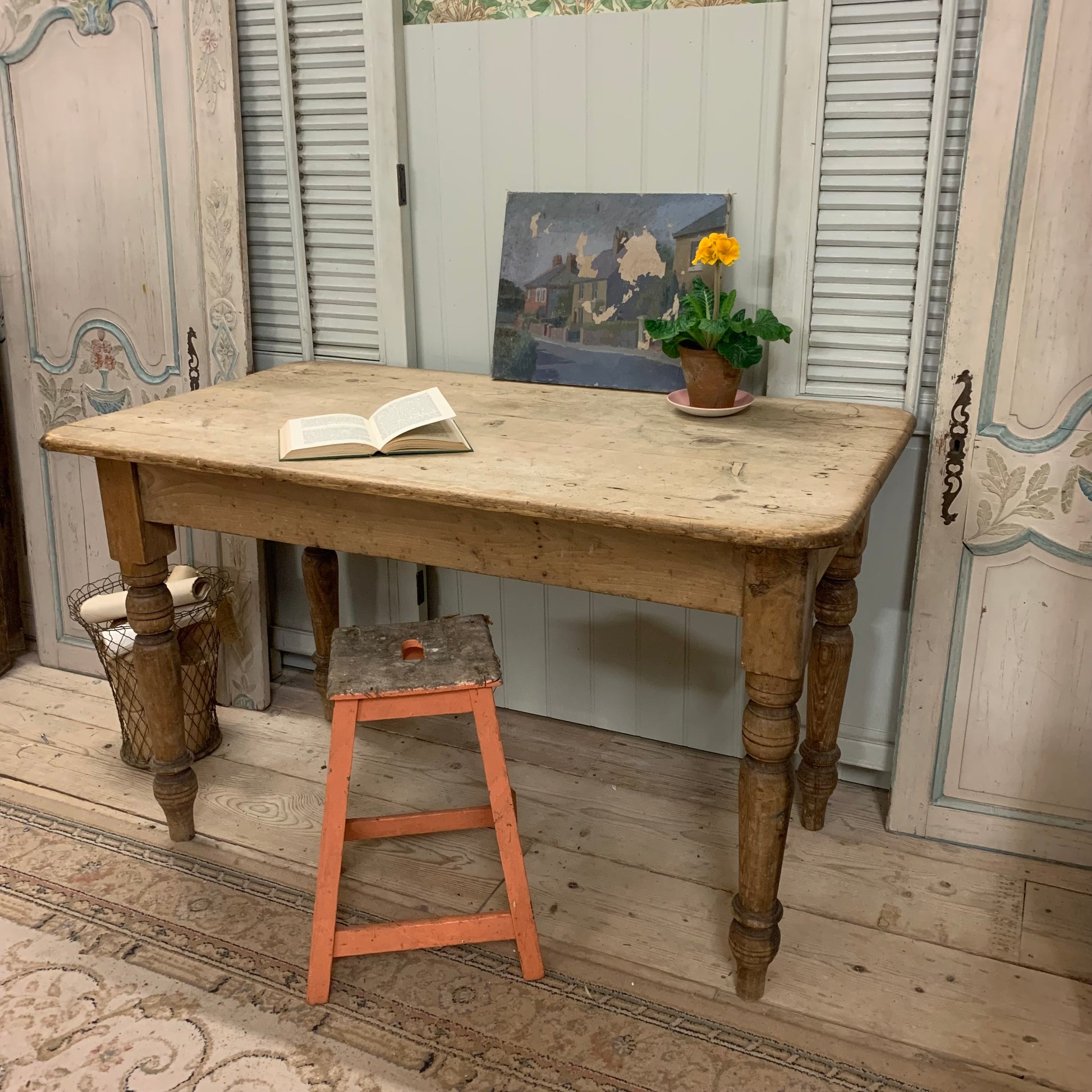 Antique Pine Table - Dovetail Vintage Co