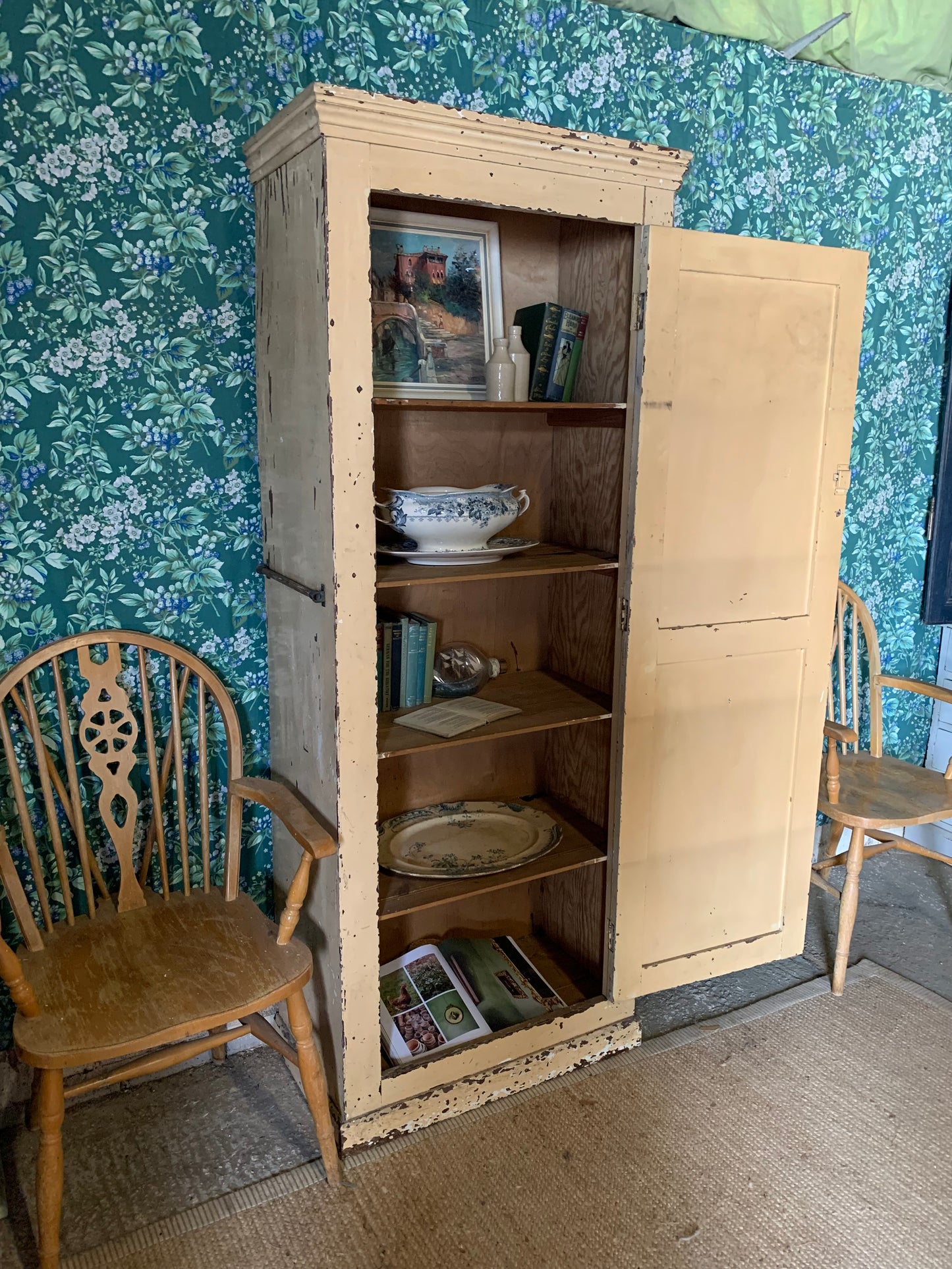 Chippy Paint Pantry Cupboard