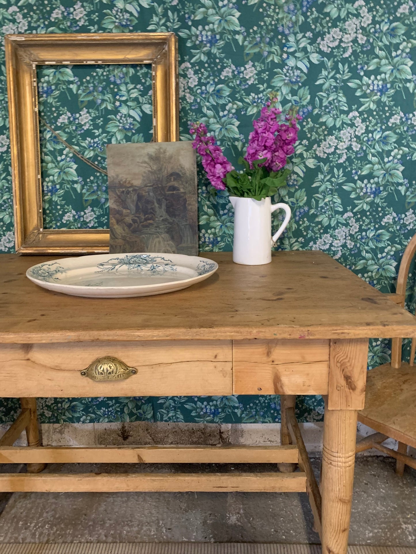 Antique Pine Desk/ Table