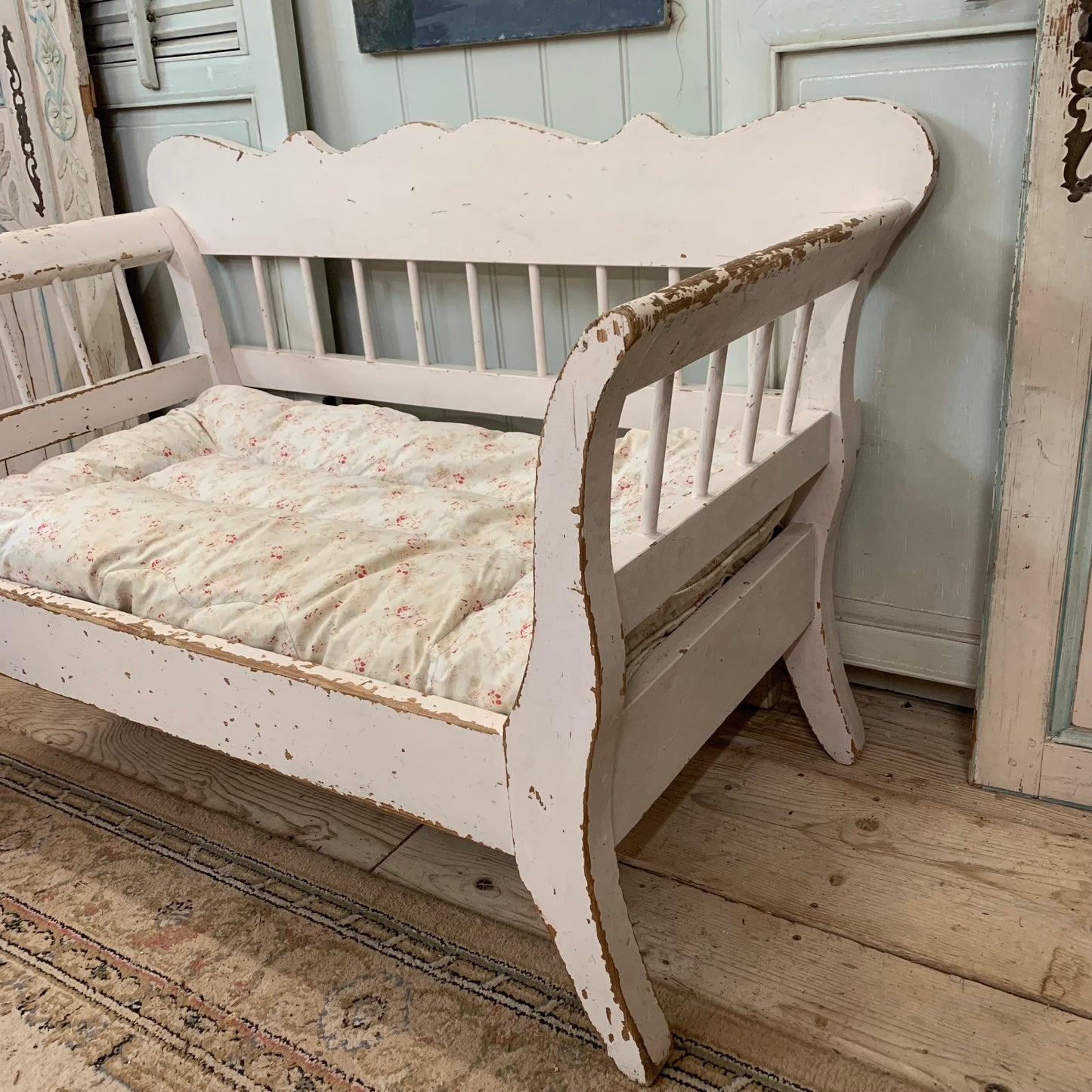 Vintage Style Low Bench/Dog Bed