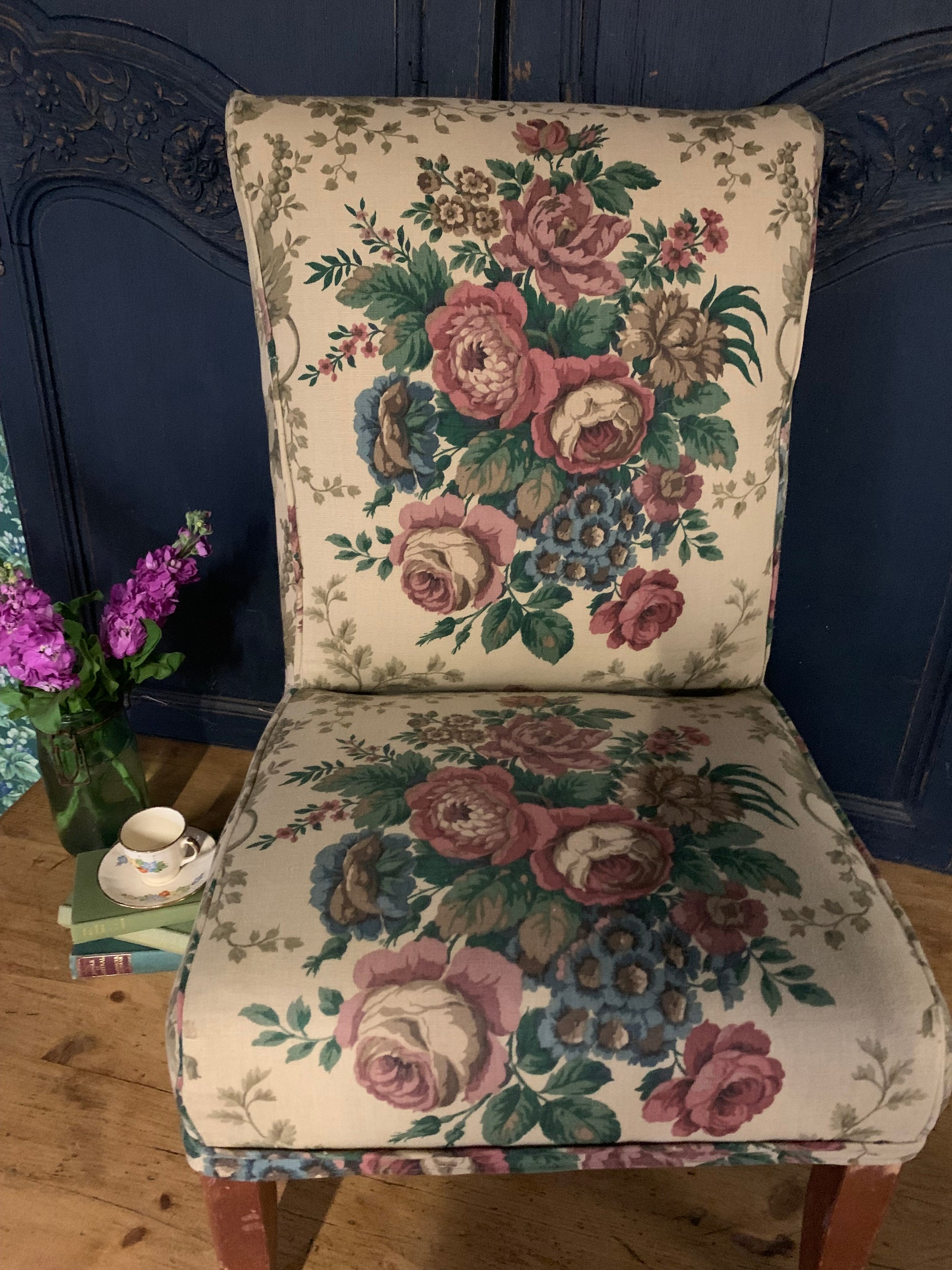 Sanderson Floral Chair - Dovetail Vintage Co