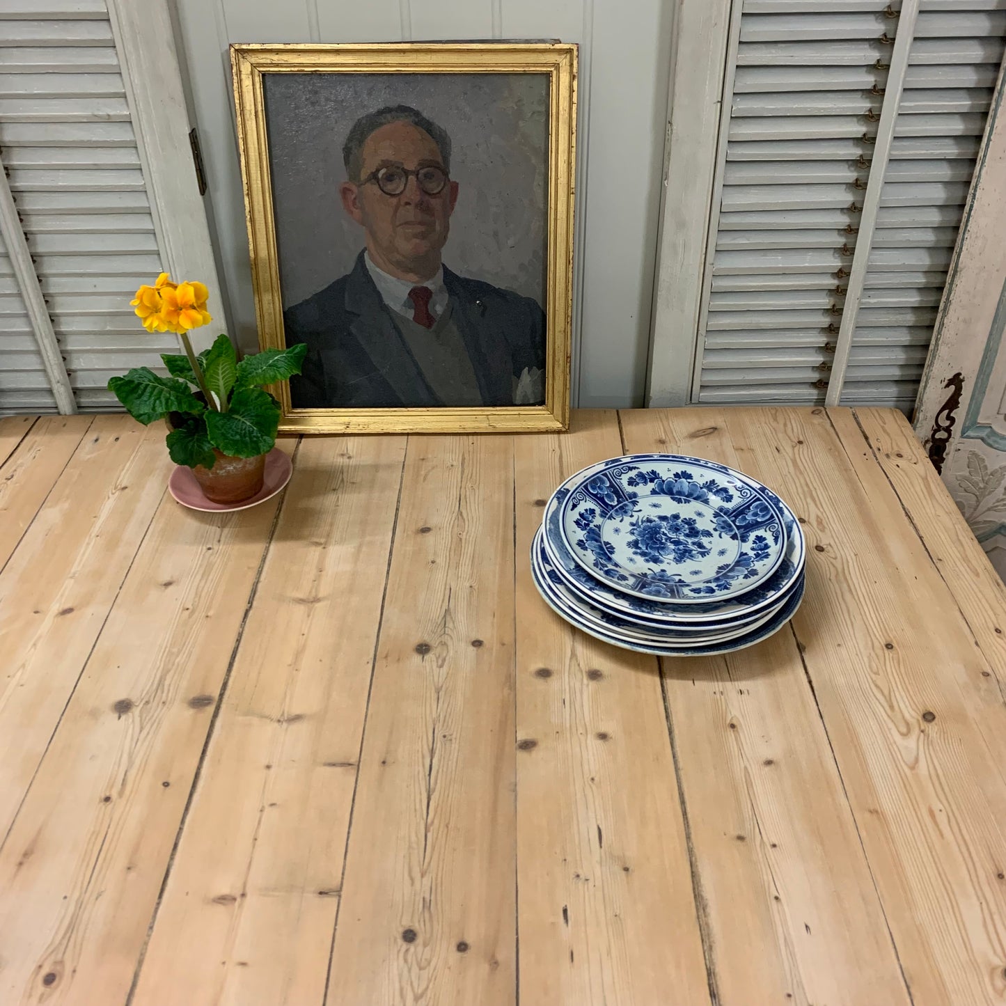 Antique Pine Square Table