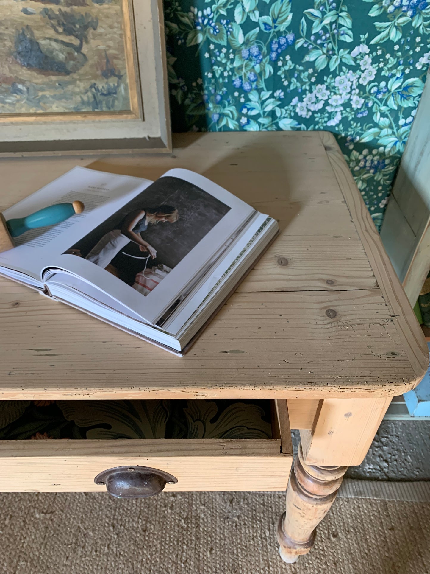 Antique Pine Table/Console