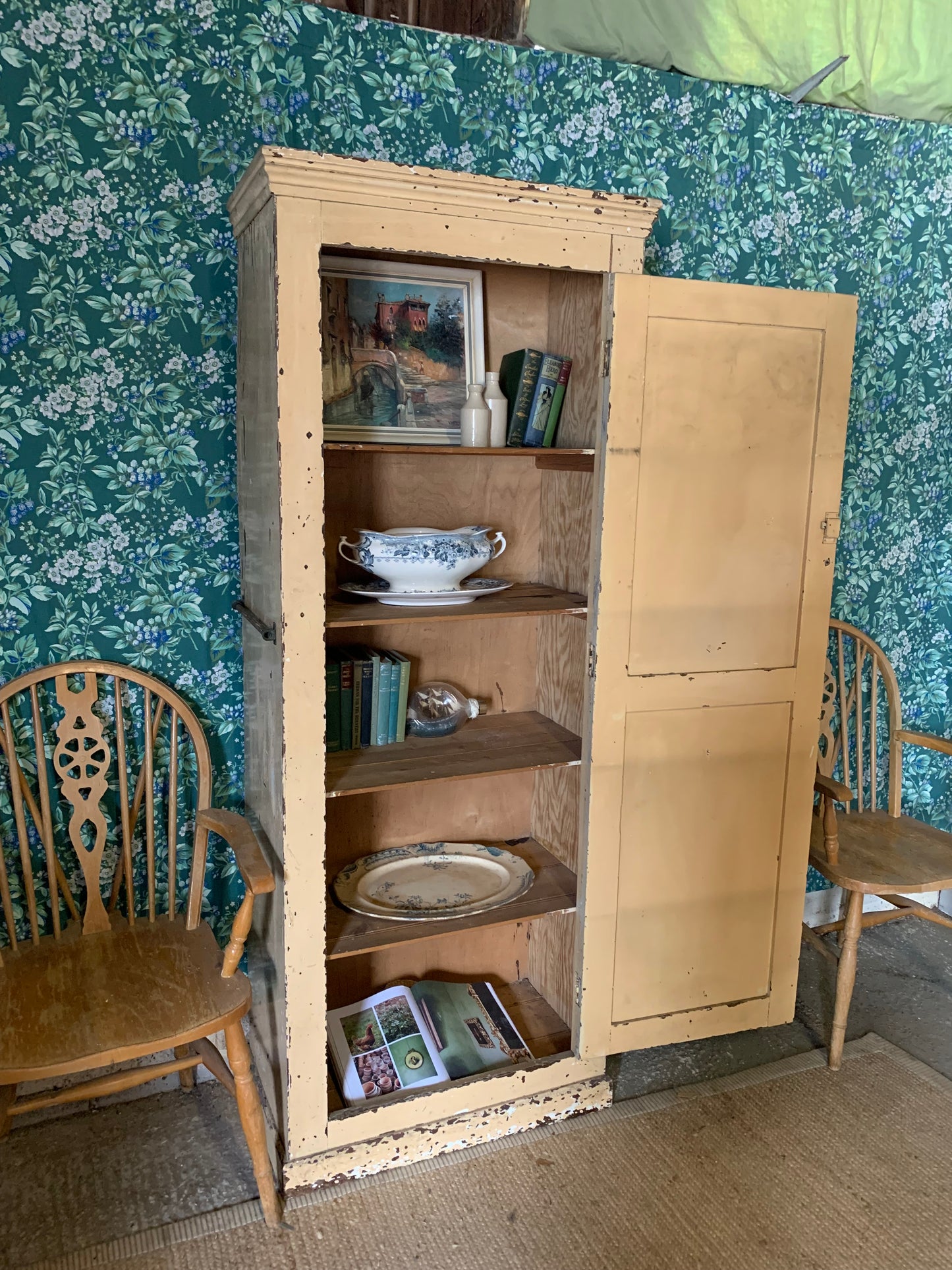 Chippy Paint Pantry Cupboard