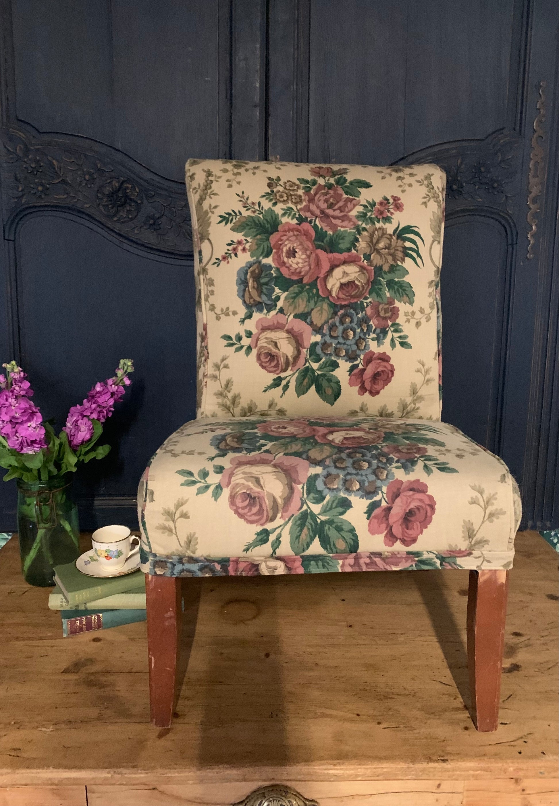 Sanderson Floral Chair - Dovetail Vintage Co