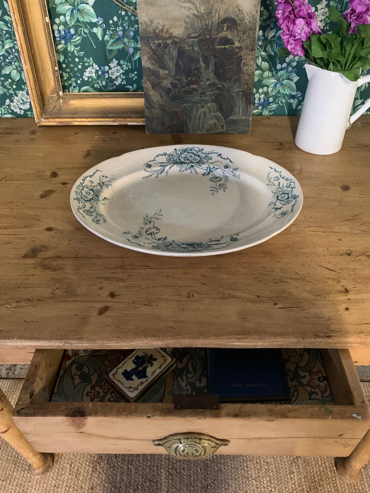 Antique Pine Desk/ Table