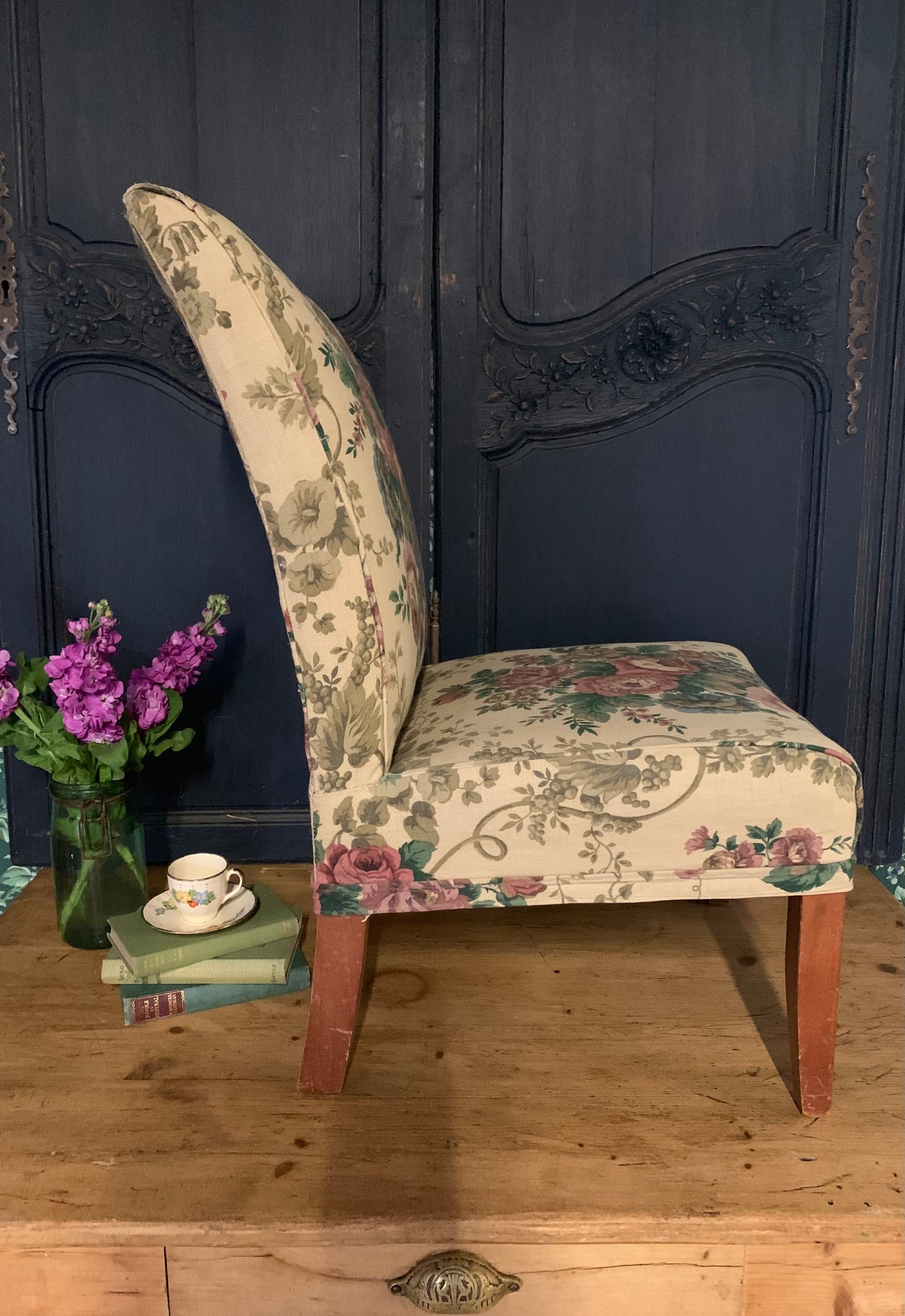 Sanderson Floral Chair - Dovetail Vintage Co