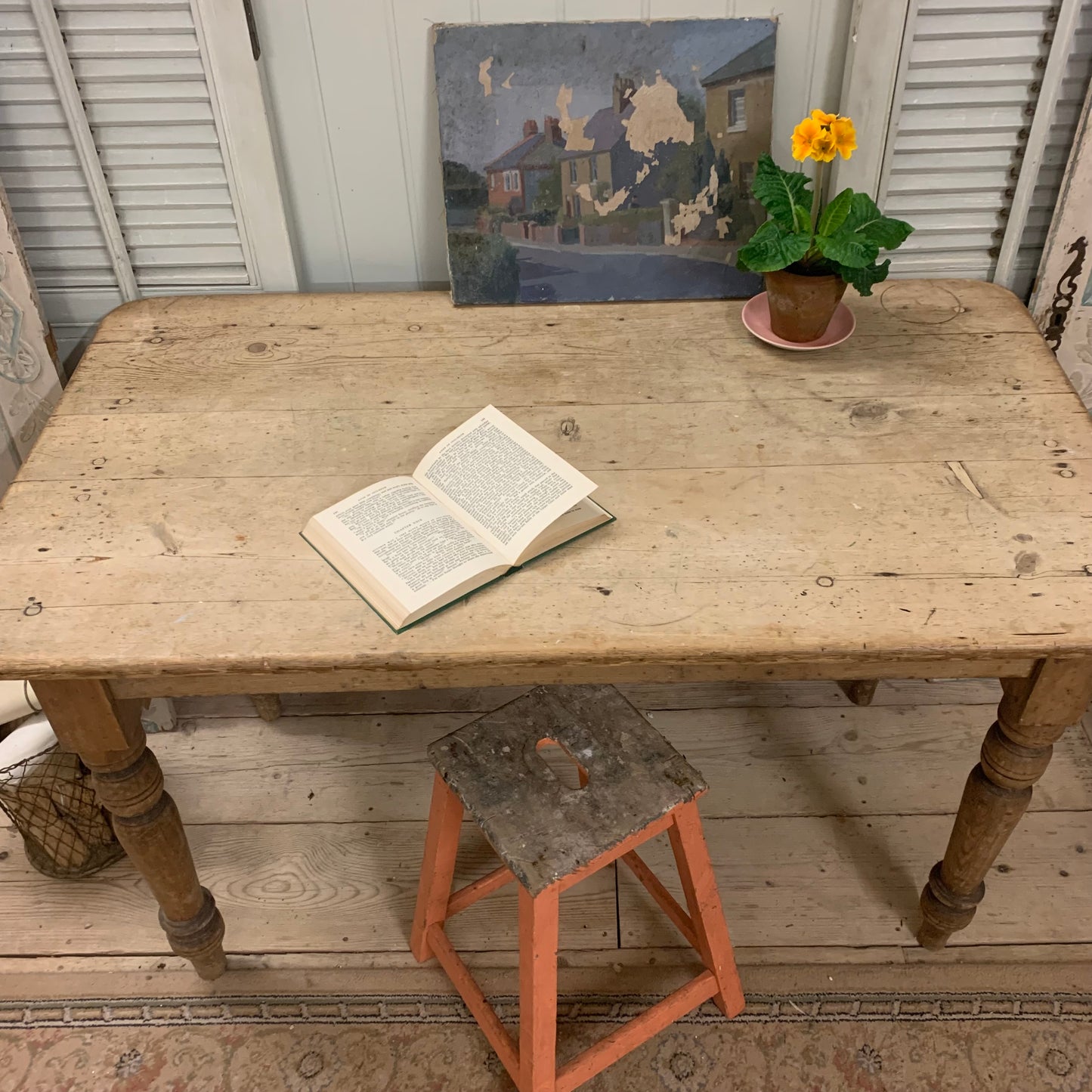 Antique Pine Table - Dovetail Vintage Co