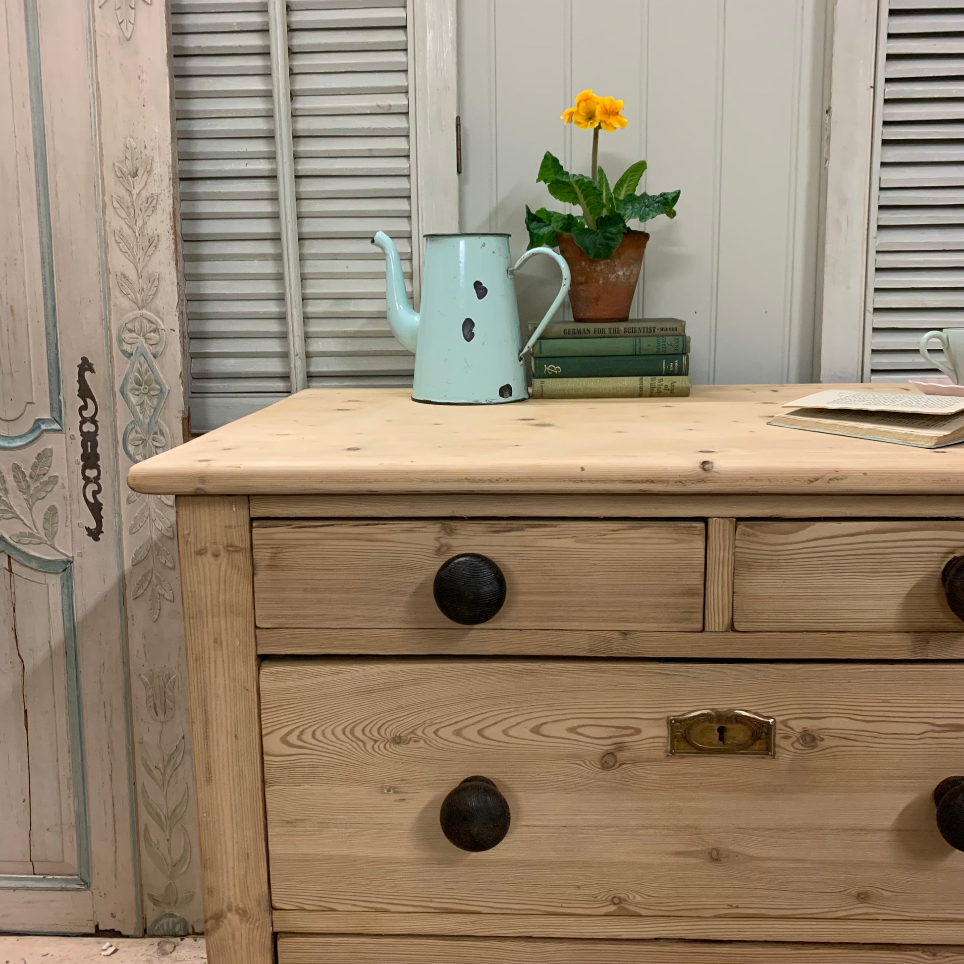 Antique Pine Chest of Drawers - Dovetail Vintage Co