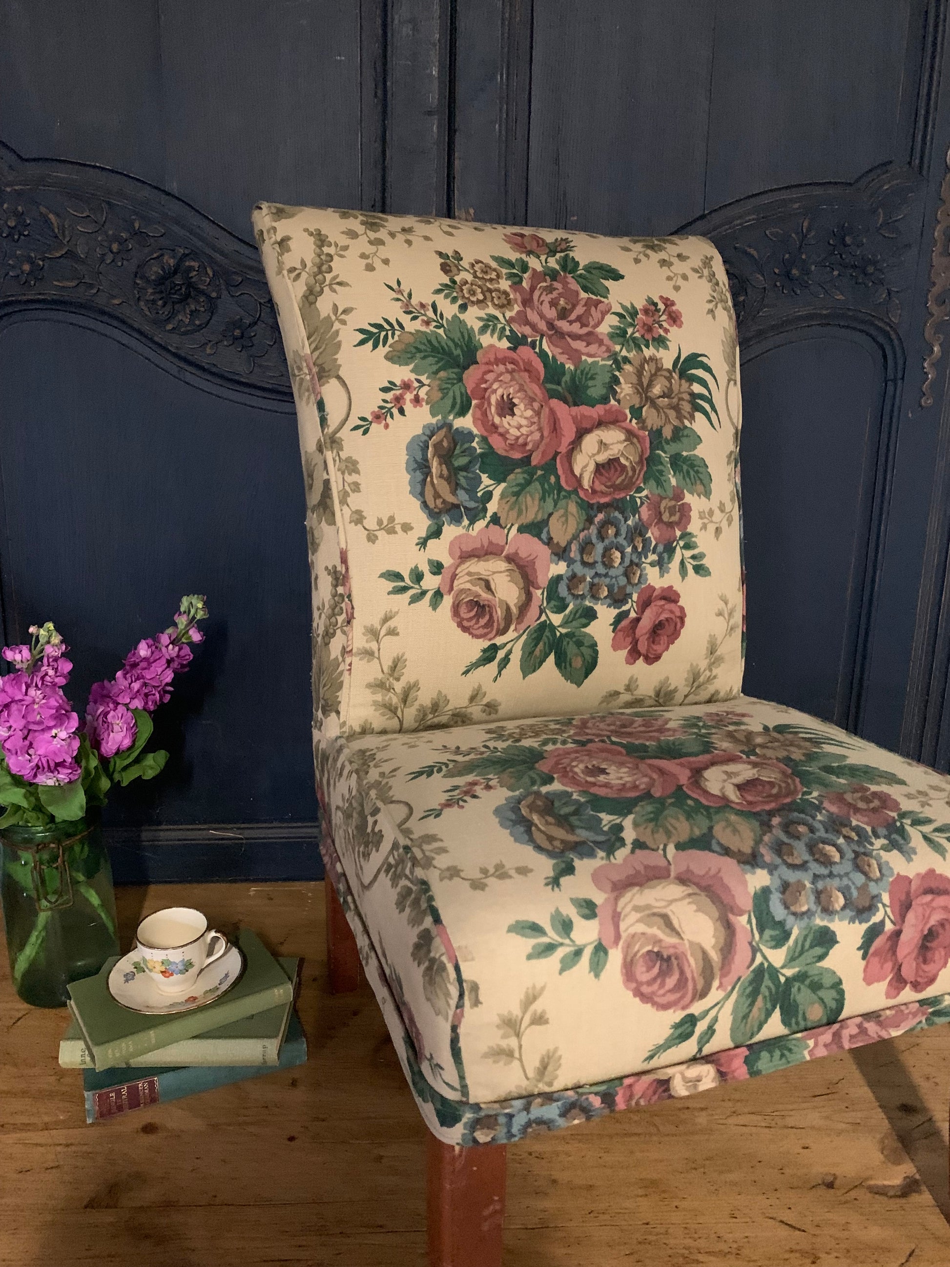 Sanderson Floral Chair - Dovetail Vintage Co
