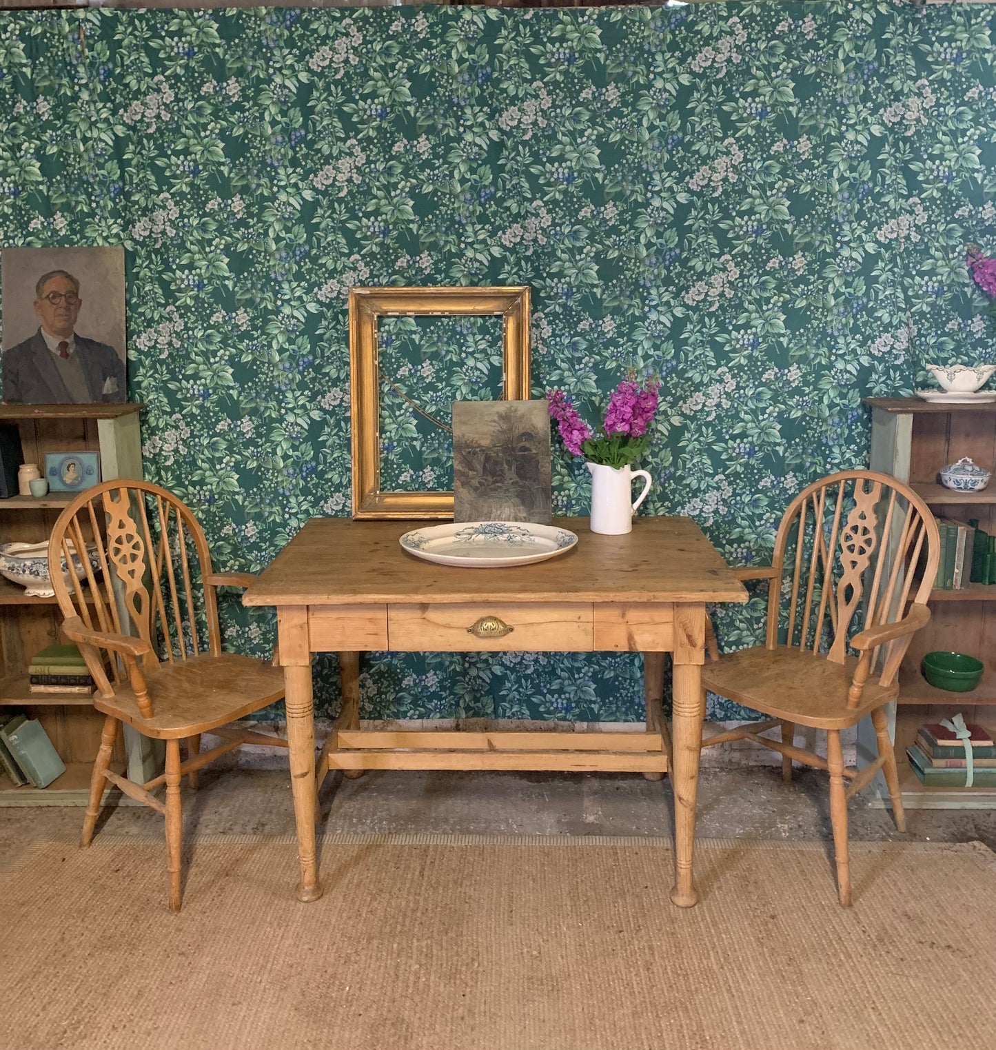 Antique Pine Desk/ Table