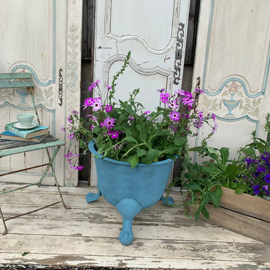 Metal Planter with Claw Feet