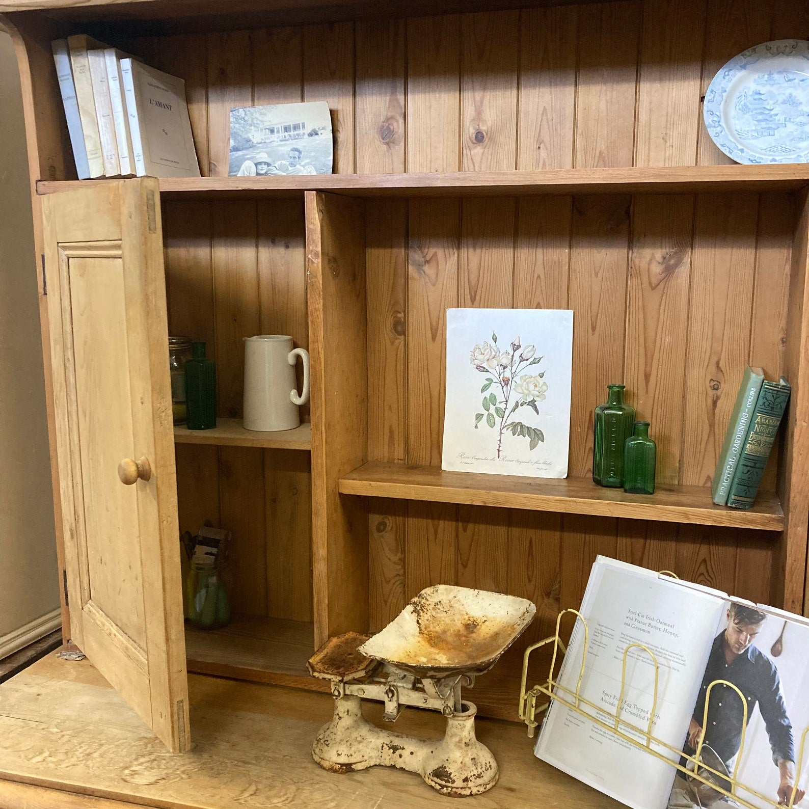 Large Vintage Antique Pine Dresser - Dovetail Vintage Co