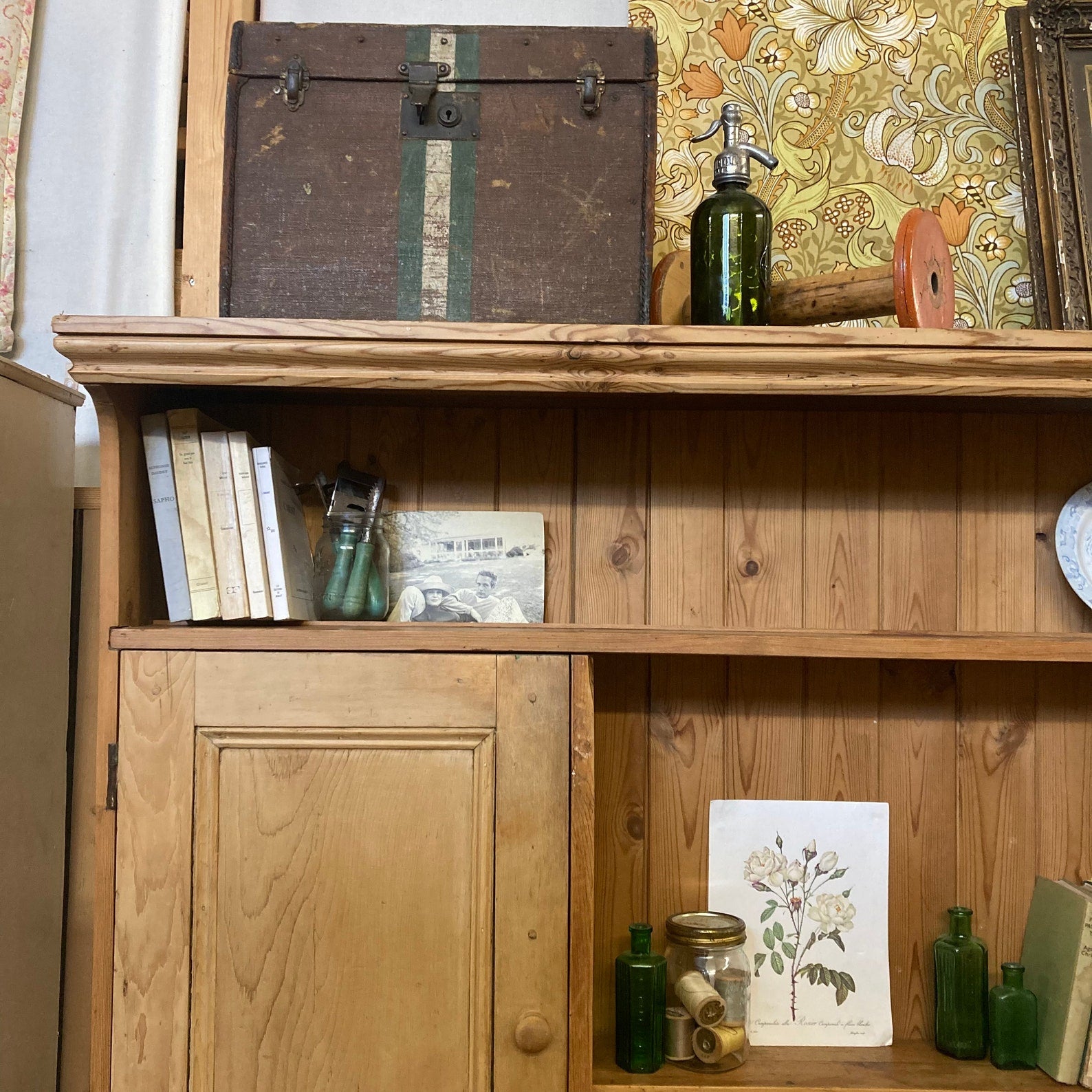 Large Vintage Antique Pine Dresser - Dovetail Vintage Co