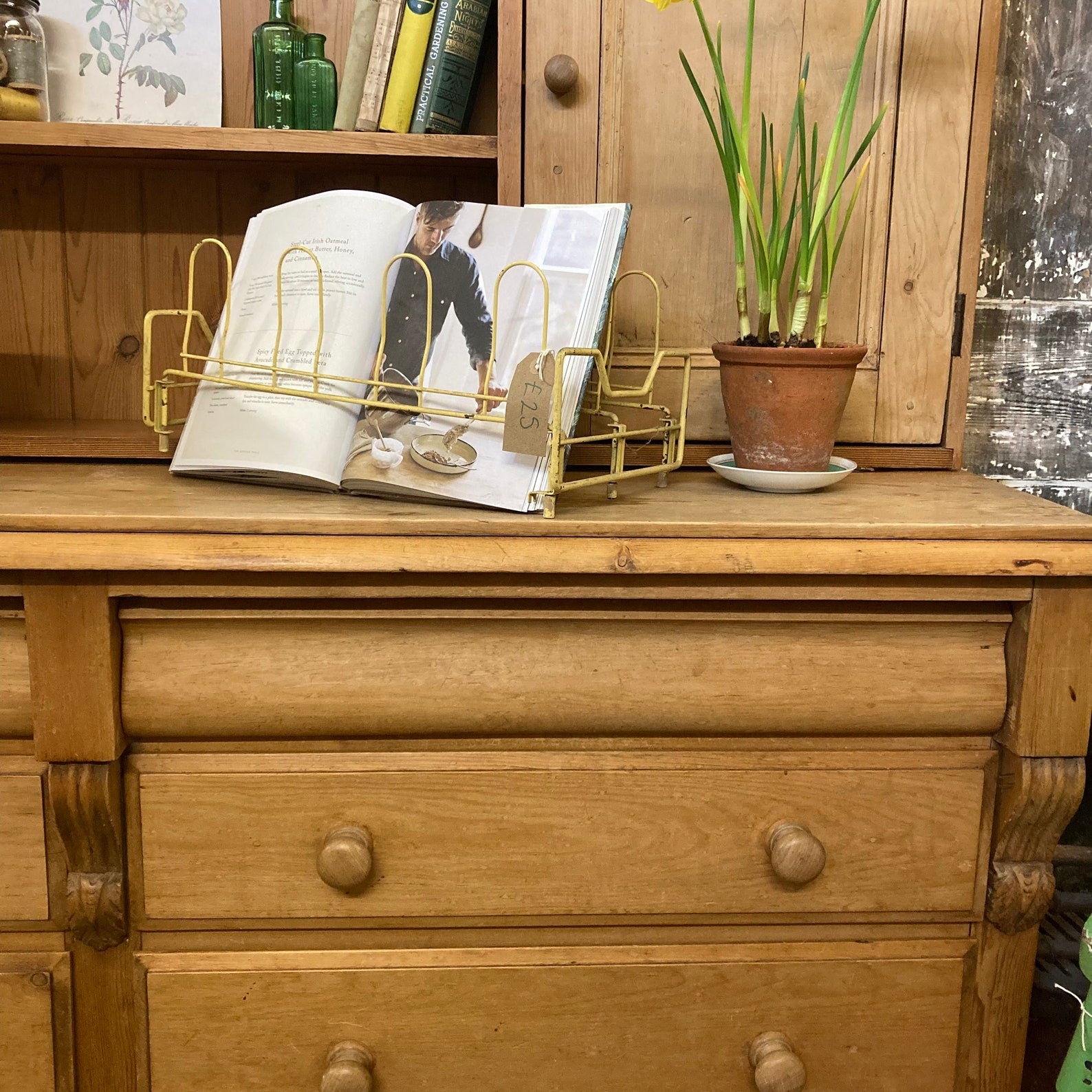 Large Vintage Antique Pine Dresser - Dovetail Vintage Co