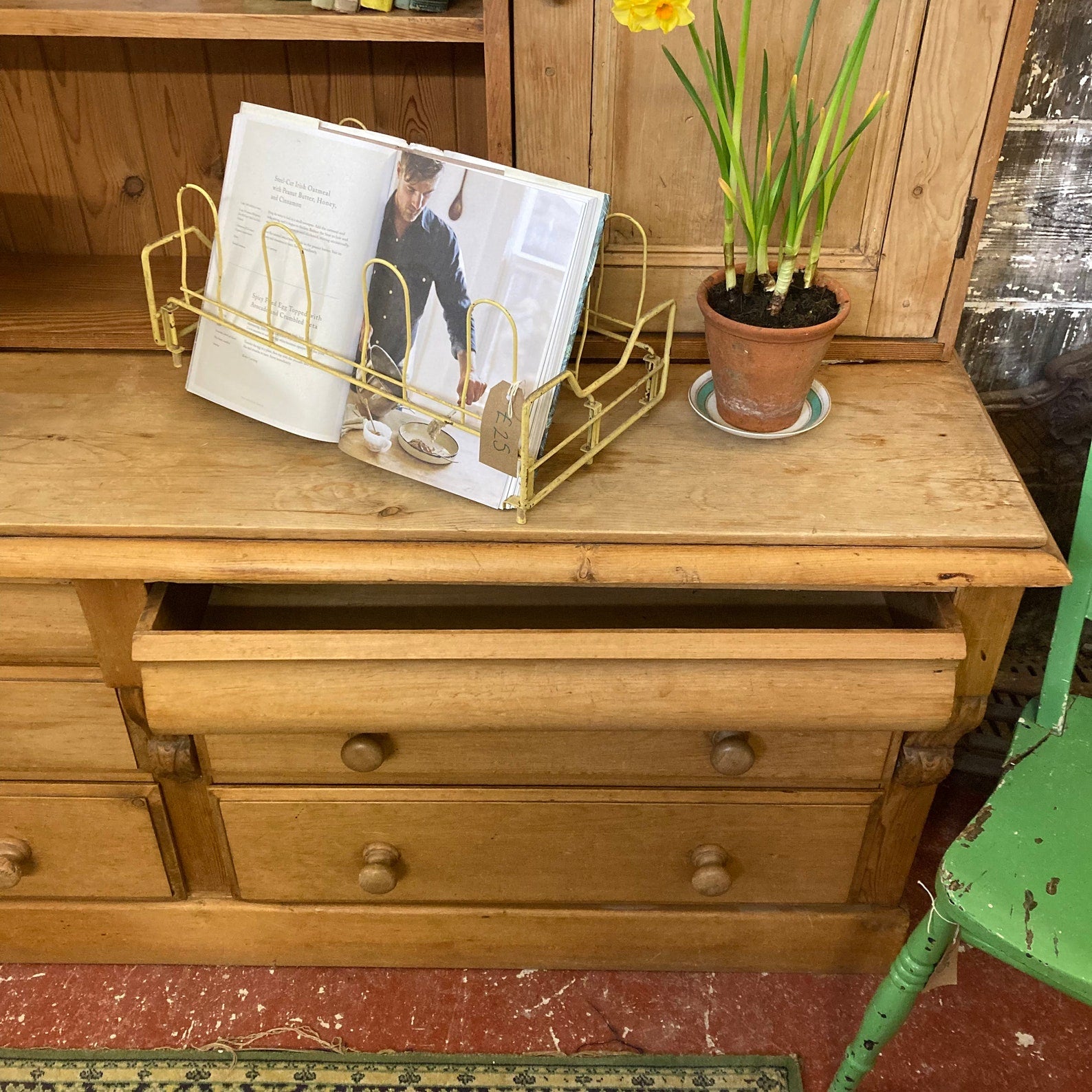 Large Vintage Antique Pine Dresser - Dovetail Vintage Co