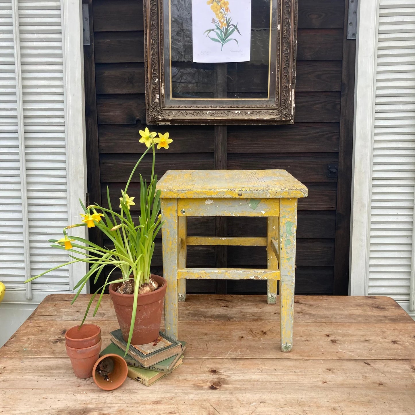 Vintage Stool/Side Table - Dovetail Vintage Co