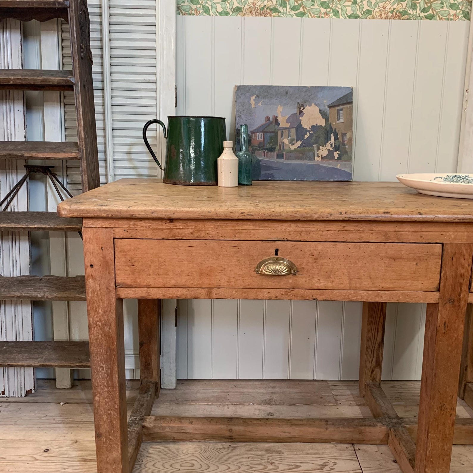 Vintage French Serving Table/ Console - Dovetail Vintage Co