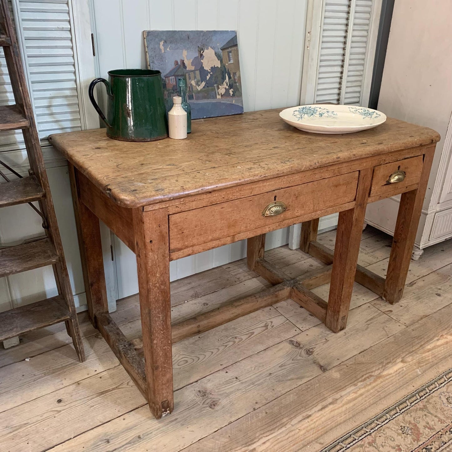 Vintage French Serving Table/ Console - Dovetail Vintage Co