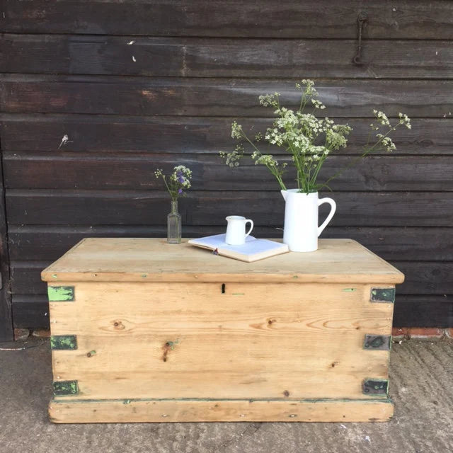 Vintage Trunk/Blanket Box/Chest - Dovetail Vintage Co