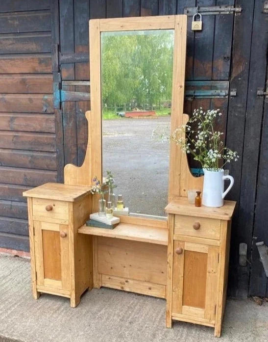 Antique Pine Dressing Table - Dovetail Vintage Co