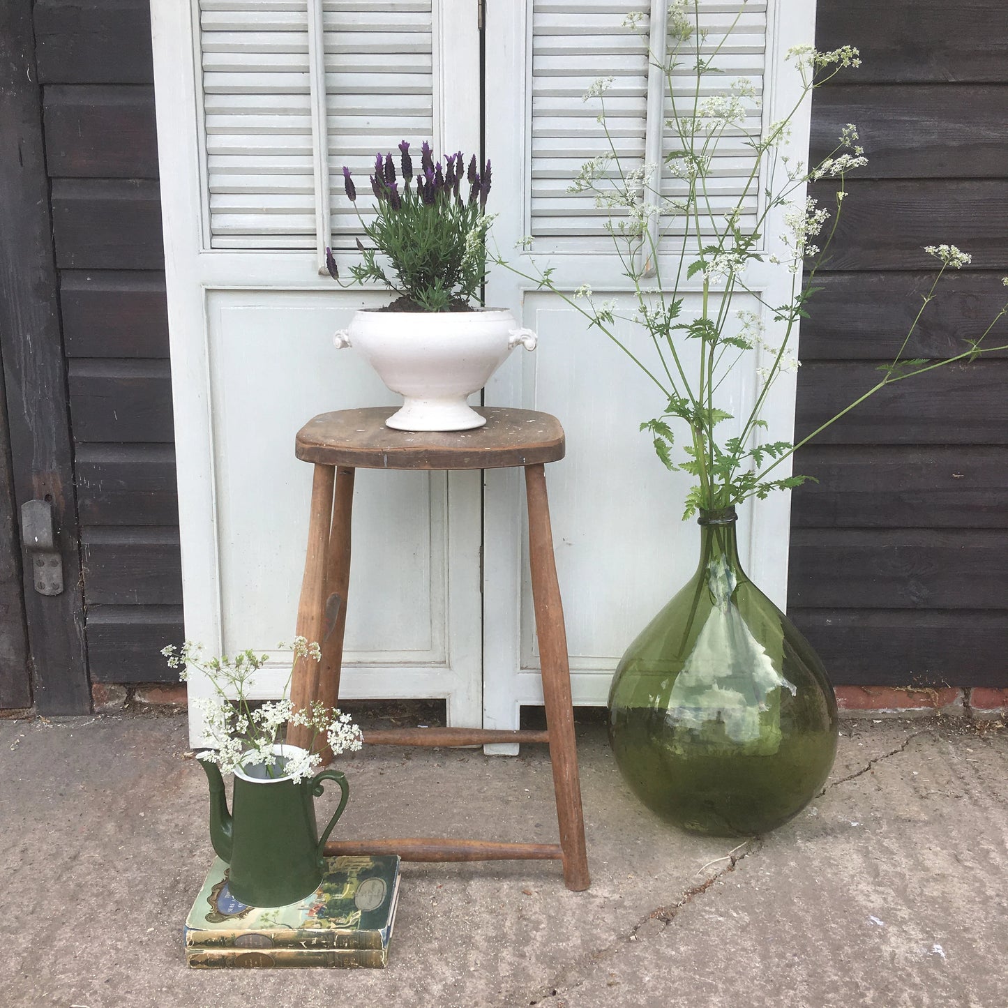 Vintage Stool/Plant Stand - Dovetail Vintage Co