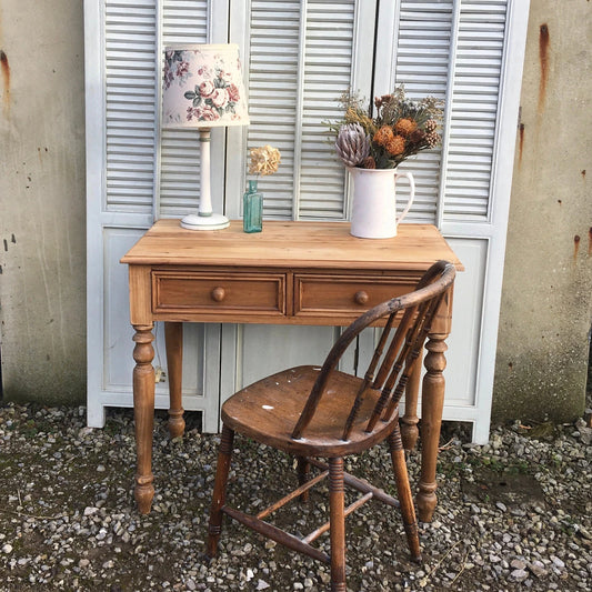 Vintage Antique Pine Console - Dovetail Vintage Co