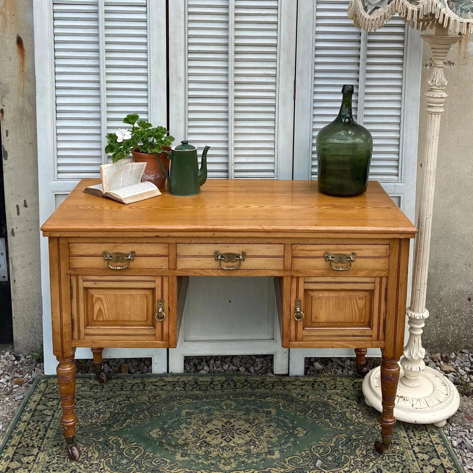 Antique Desk/Dressing Table - Dovetail Vintage Co