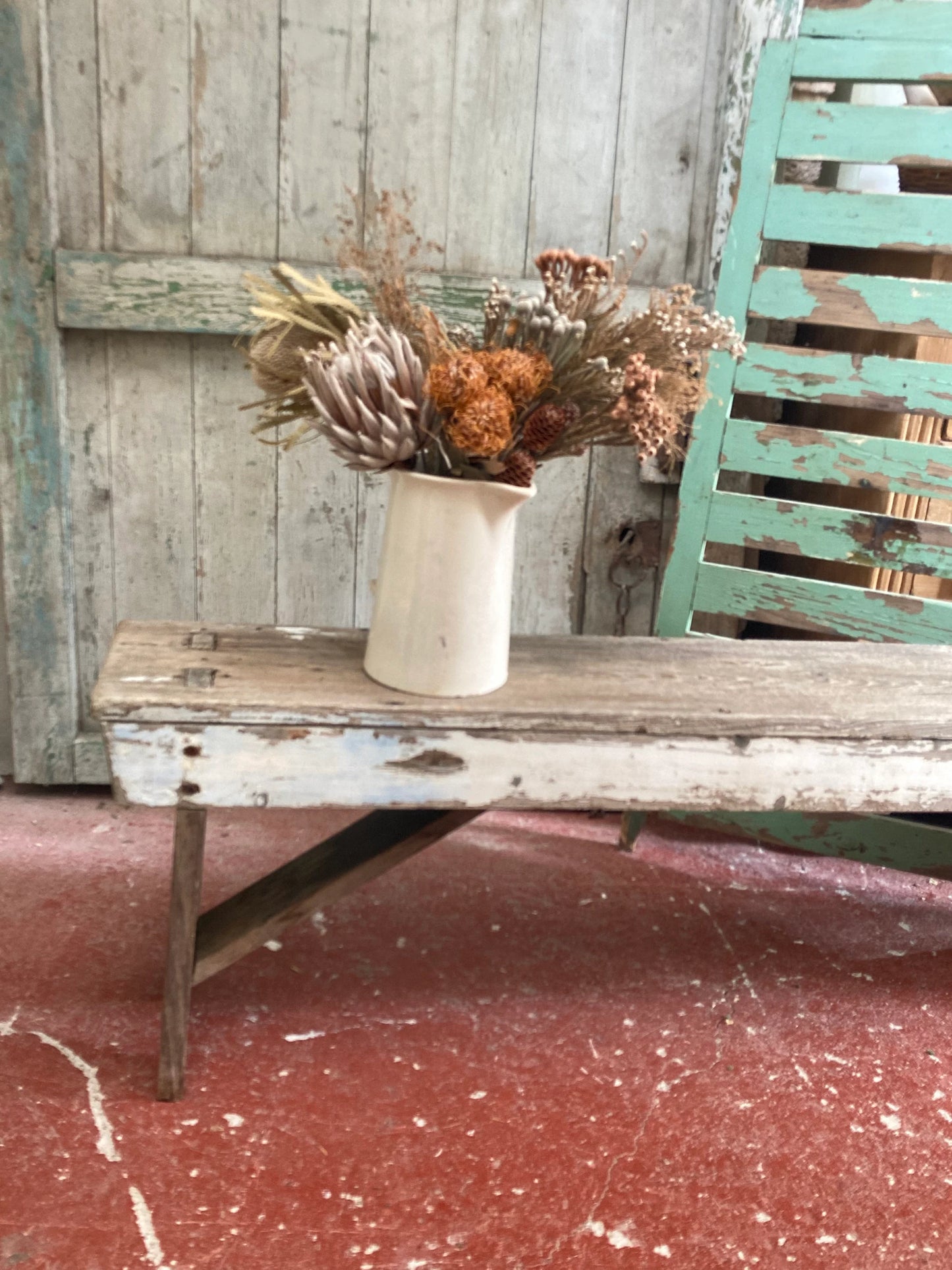 Vintage Rustic Bench - Dovetail Vintage Co