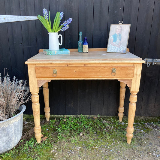 Vintage Antique Pine Console - Dovetail Vintage Co