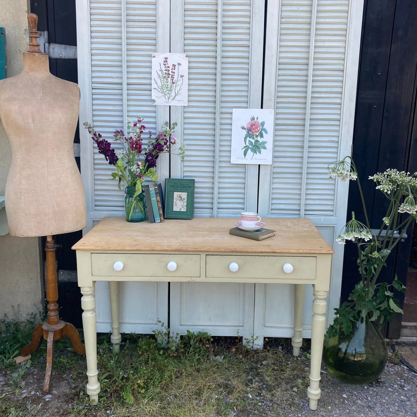 Vintage Console/ Desk - Dovetail Vintage Co