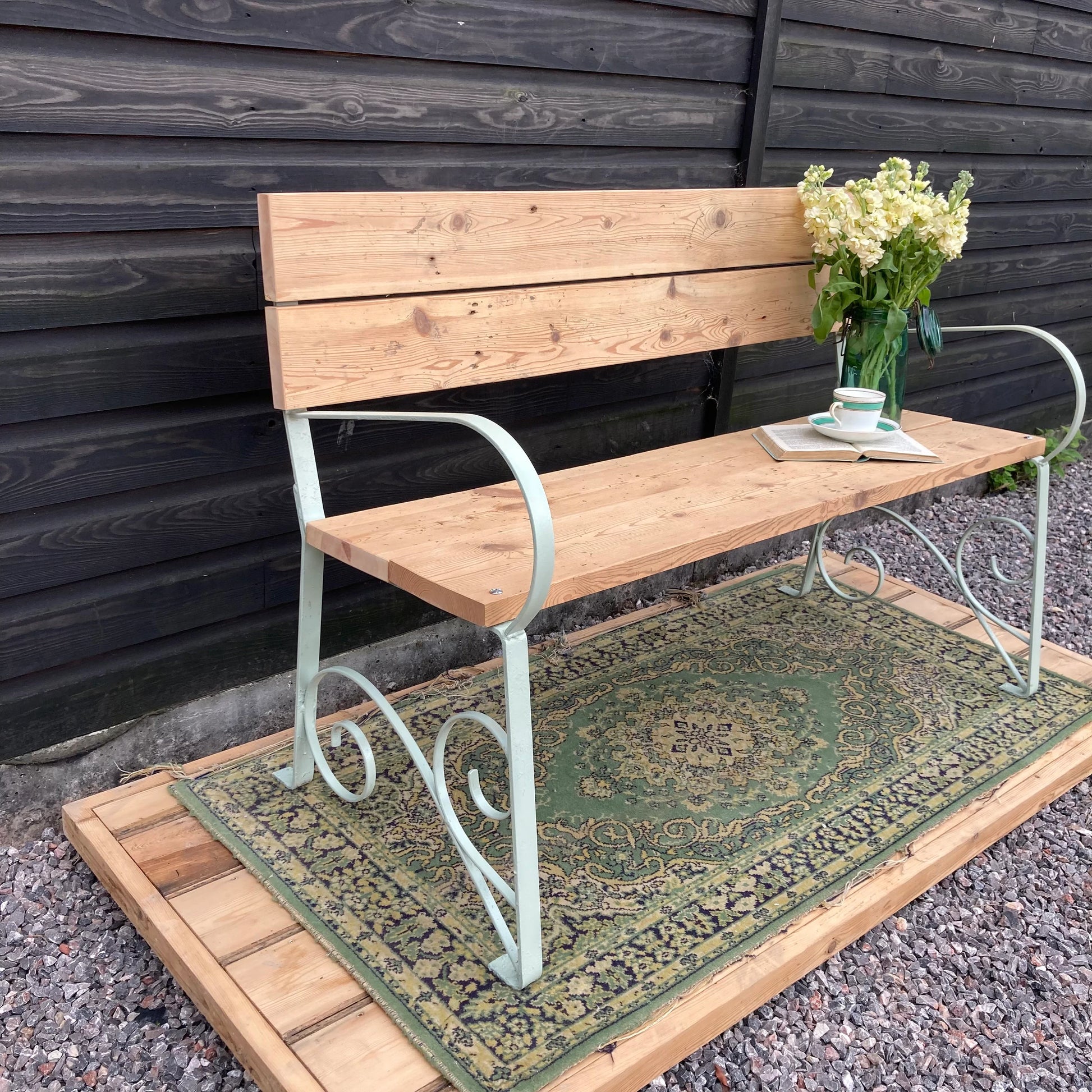 Vintage Garden Bench - Dovetail Vintage Co