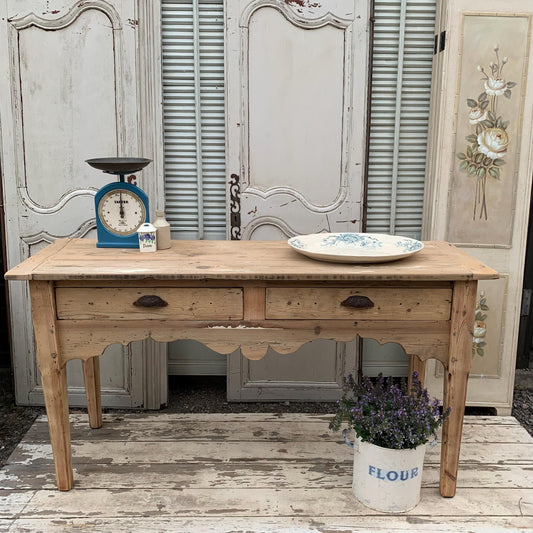 Stunning vintage console/ sideboard

Beautiful detailing to the front and sides, gorgeous patina and 2 useful drawers. 
Originally housed in beautiful Grade 1 listed Abby this is a really exceptional one off piece.

Would make a lovely statement in a hallway or living space.